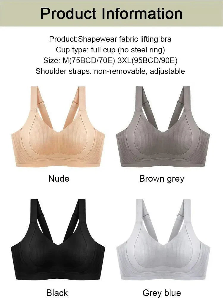 🔥New Year Sale🏆Wire-Free Non-Marking Skin-Friendly Push-Up Bra 🔥(Pack of 3)
