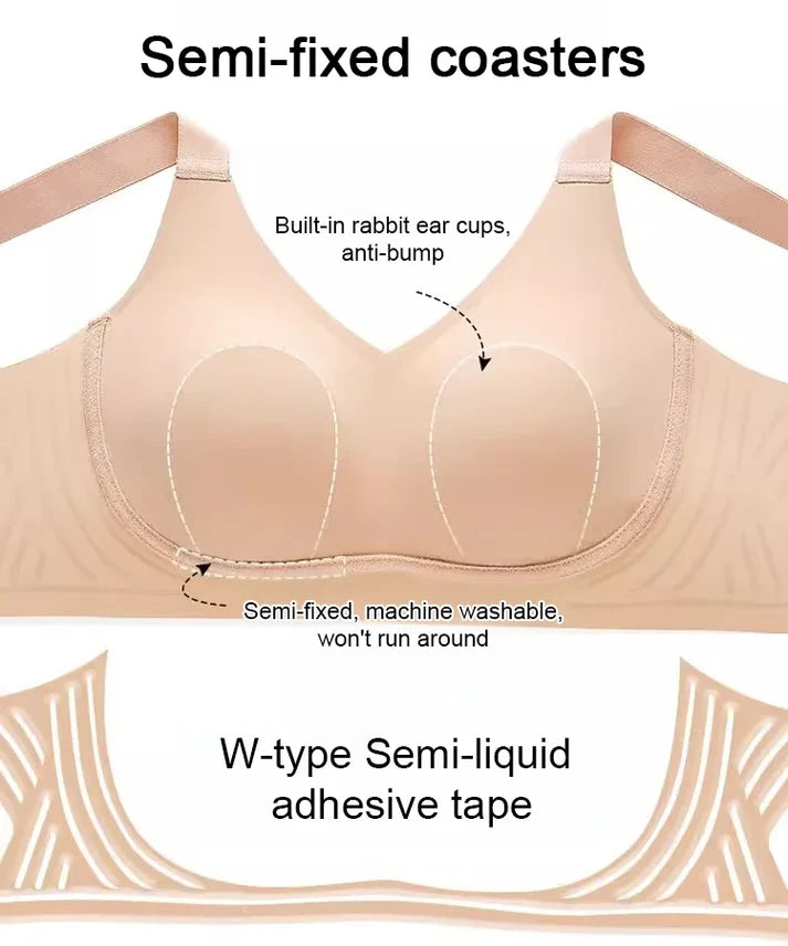🔥New Year Sale🏆Wire-Free Non-Marking Skin-Friendly Push-Up Bra🔥(PACK OF 3)