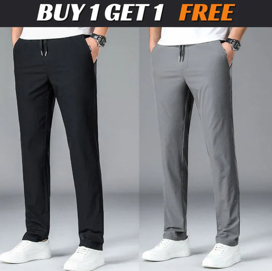 Men's Elastic Waist Joggers, Stay Cool & Stylish (Buy 1 Get 1 Free)
